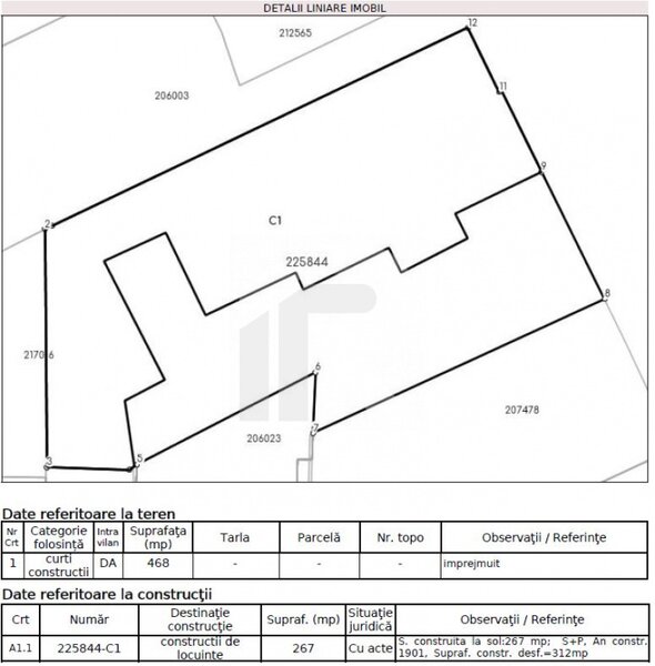Constantin Bosianu nr. 32, oportunitate, teren zona rond Cosbuc, ideal bloc boutique sau vila